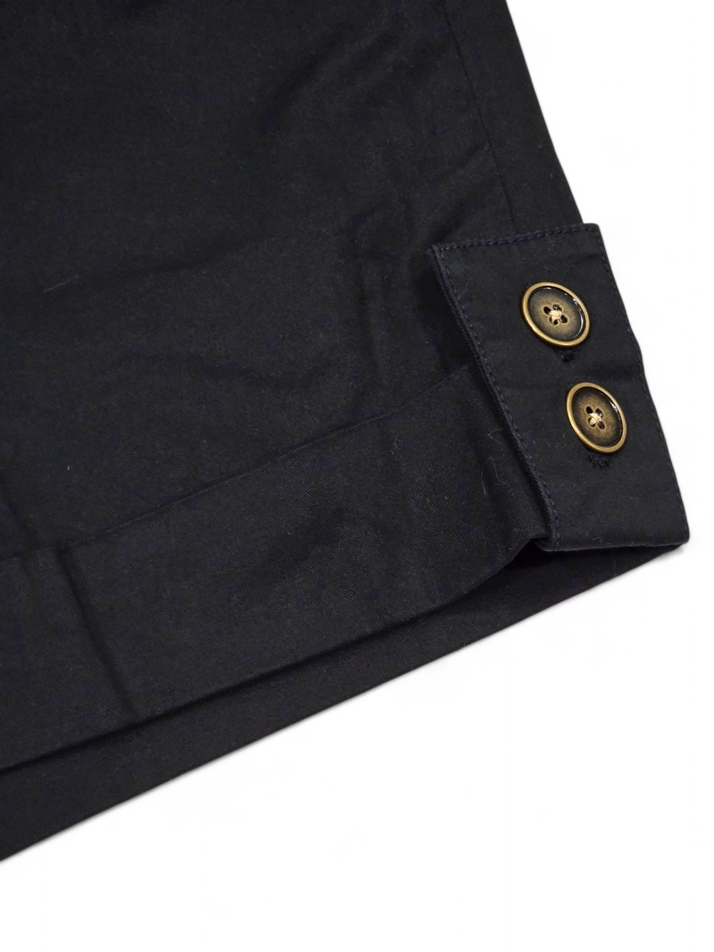 Venezia Black Cuffed Bermuda Shorts with Button Details Size 16 NWT - Picture 5 of 10